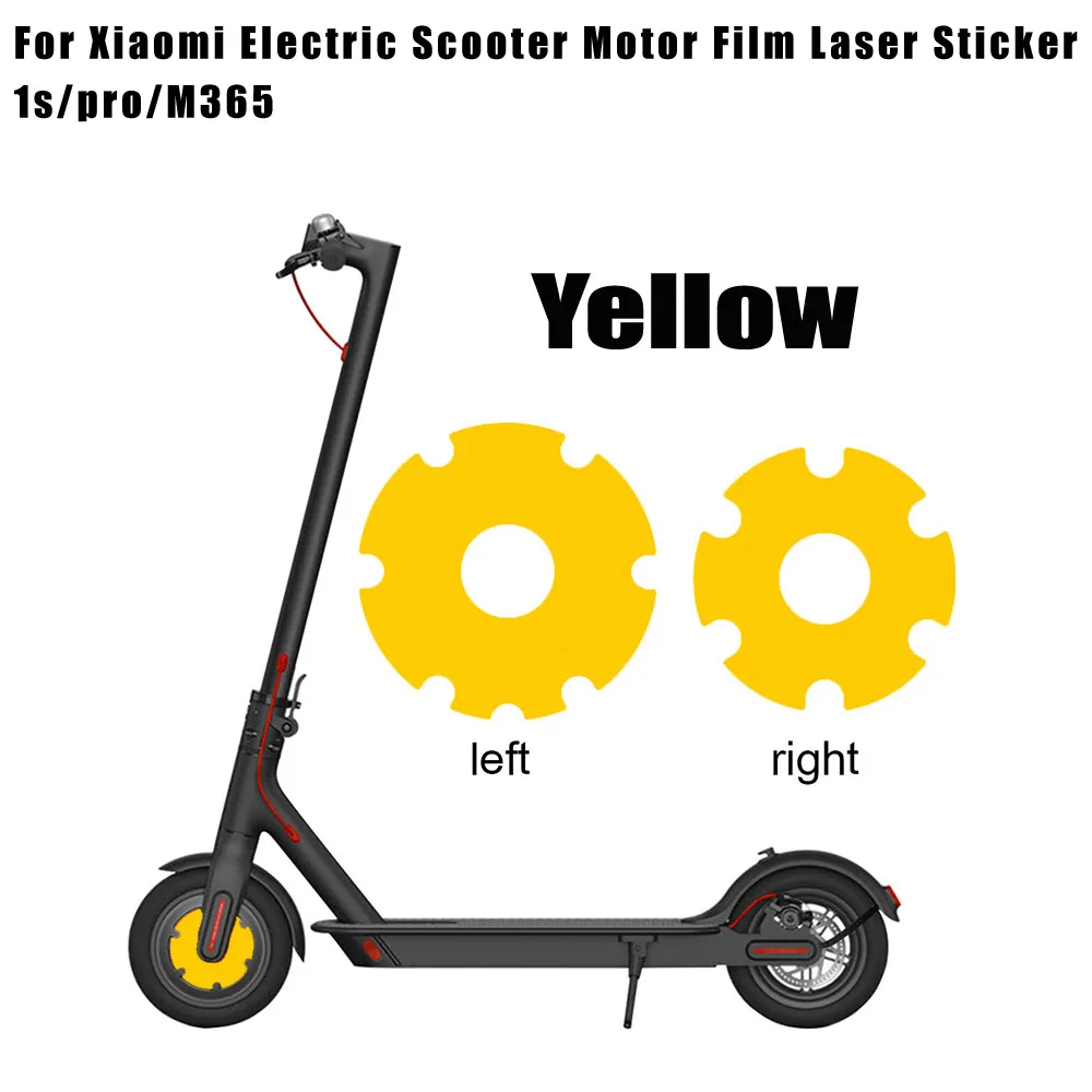 Electric Scooter Front Wheel Sticker PVC Motor Protective Cover Shell For Xiaomi M365 1s Pro Kick Scooter Stickers Accessories