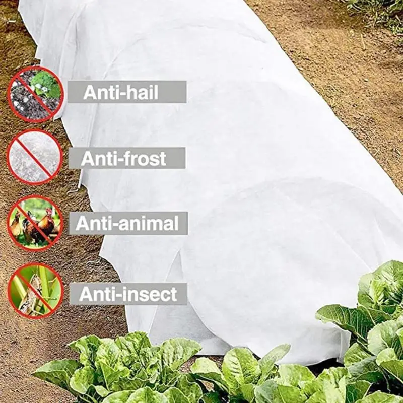 Cubiertas de plantas para protección contra la congelación, cubierta no tejida para árboles, verduras, mantas antiheladas, suministros de tela cálidos para invernadero al aire libre, Invierno