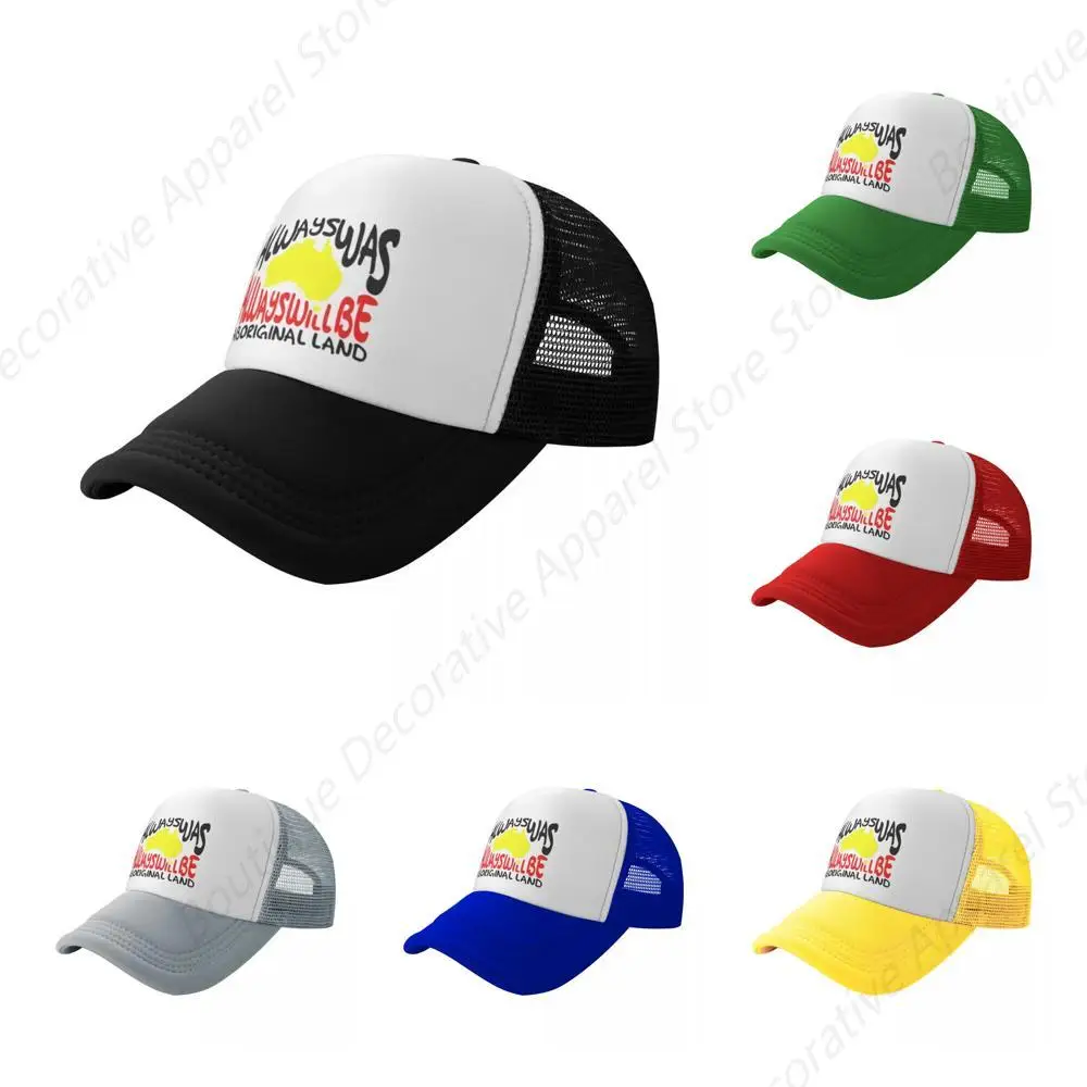 Map Always Was Always Will Be Aboriginal Land Printing Mesh Baseball Cap For Men High Qualiy Peaked Caps New Trend Sun Hat