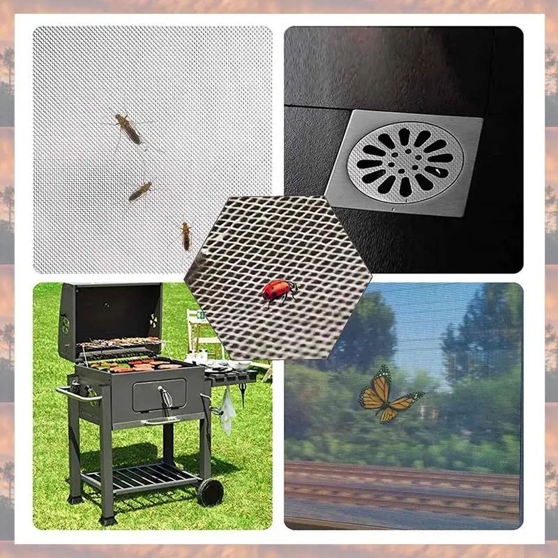 2025 Trend Mesh Sheet, 8 Packs Wire Mesh Panels 20 Mesh, Mouse Rodent Insect Mesh For Vents, Home, Kitchen, Garden, 210 X 300 Mm