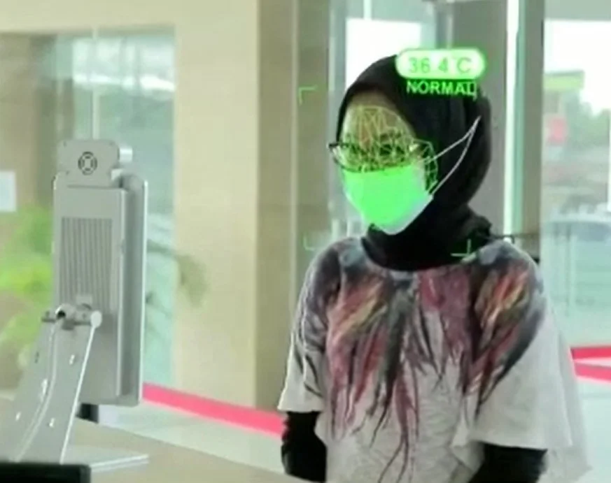 RA08T HFSecurity Face Recognition Attendance Machine Temperature Instruments for Access Control System