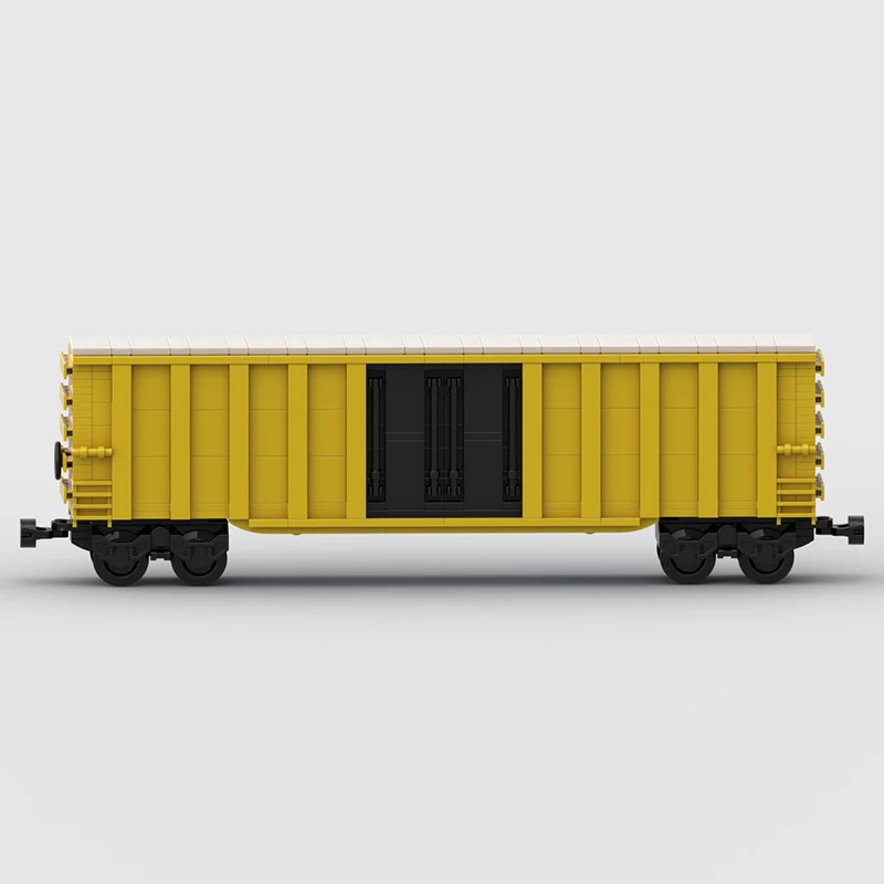 Stadt Auto Modell MOC Bausteine UNS Eisenbahn Container Auto Modulare Technologie Geschenke Urlaub Montieren Kinder Spielzeug Anzug