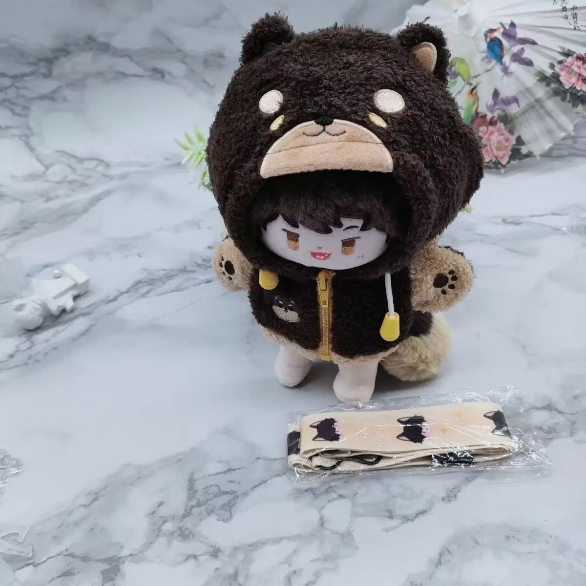 Link Click Shiguang Daili Ren Cheng Xiaoshi Lu Guang Qiao Ling 20cm Plush Doll Toy Clothes Bag Accessories Cute