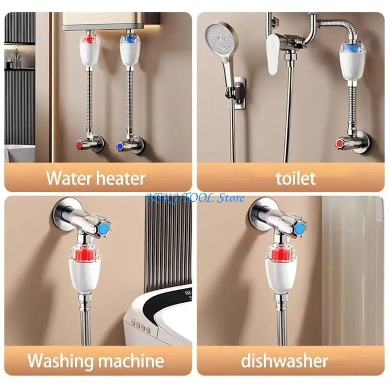 L8RC Household Electric Water Heater Inlet Filter Strong Dirt Filter Easy to Use