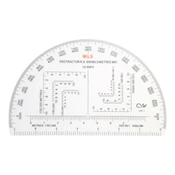 Military Protractor Coordinate Scale for Topographical Map Reading and Land Navigation Map Reading Ruler