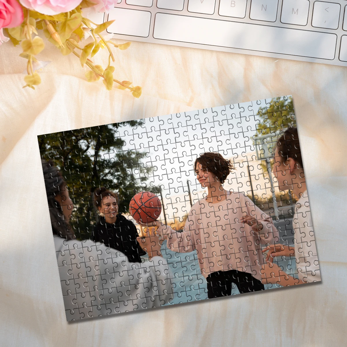 35/300/500/1054pcs Personalized Custom Photo Puzzle Selfie Mother's Day Father's Day Back To School Halloween Christmas New Year