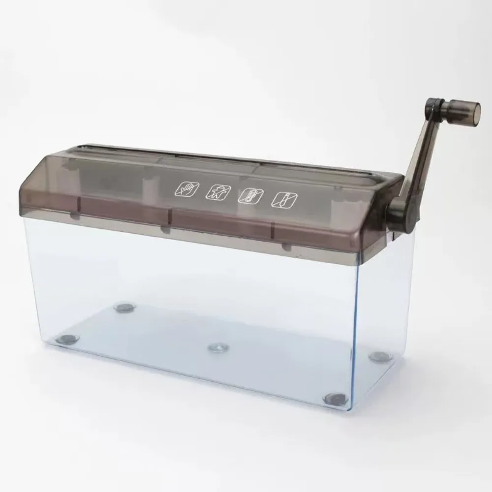 

Ручной измельчитель из АБС-пластика, мини-ручной инструмент для резки бумаги, экологически чистый прозрачный инструмент для резки бумаги для документов, подарок на день рождения