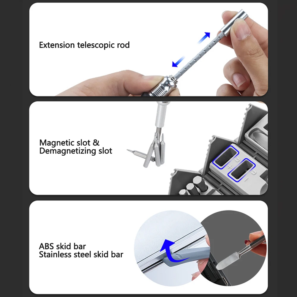 Precision Screwdriver Kit 120pcs CRV Strong Magnetic Bits Screw Driver para Repair Phone Watch Computer Screwdriver Service Tools