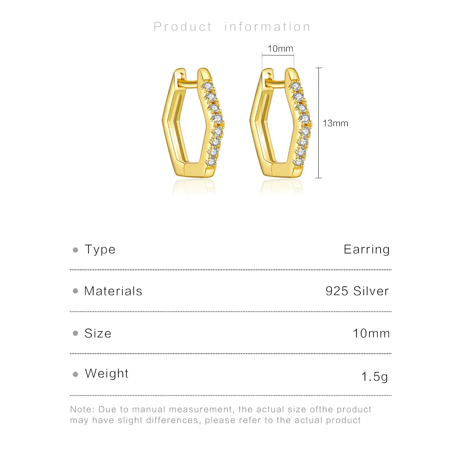 KIKICHICC-pendientes de aro con circonita cúbica geométrica para mujer, de Plata de Ley 925, clásico, de lujo, regalo de joyería para boda 2024