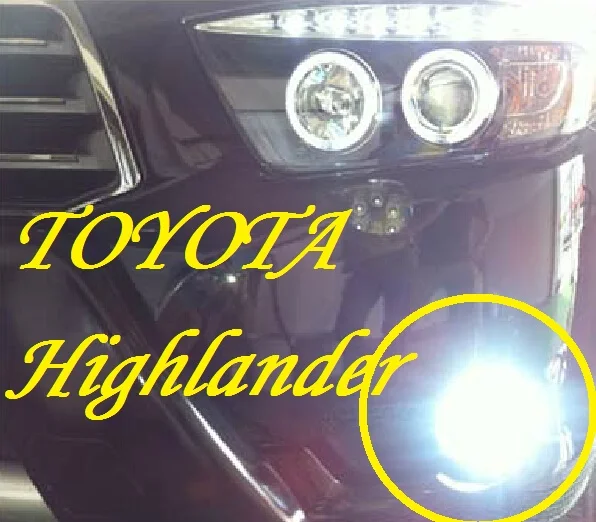 2008~2014 Highlander daytime light,SUV,Free ship!LED,Highlander fog light,2ps/set,Reiz,prado;COROLLA,camry