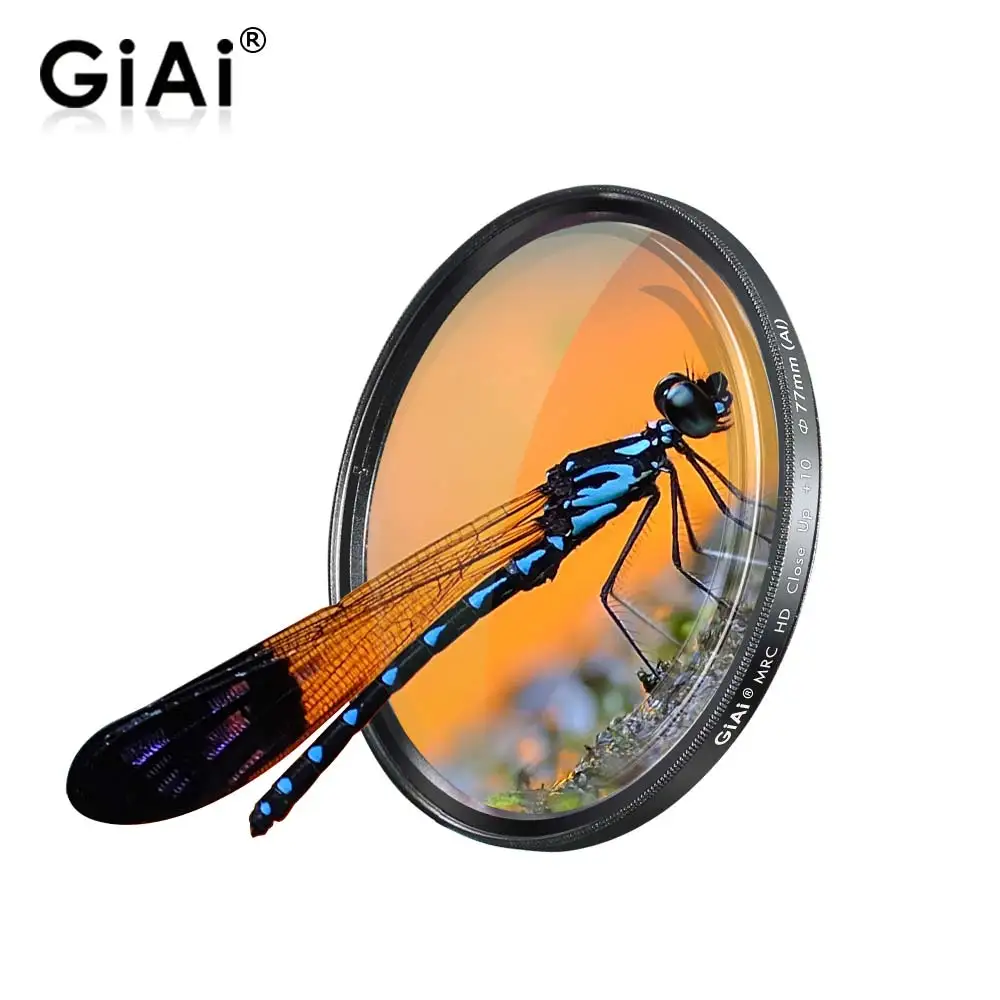 GiAi Pro MRC Close-up Lens Filter +1 37mm-86mm 49mm 52mm 67mm 77mm 82mm With Nano Coating For Canon Sony Nikon Camera Lens