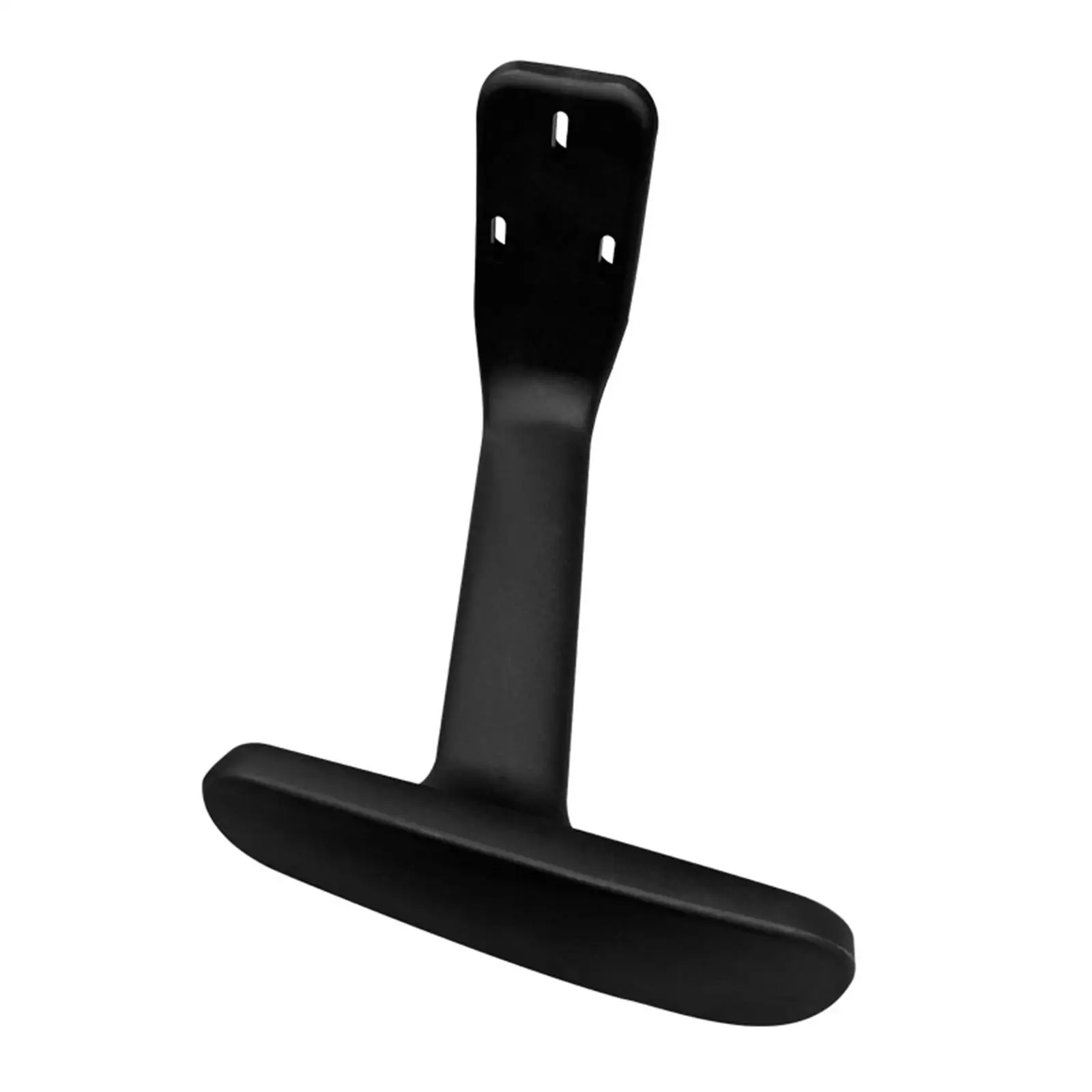 Universal Chair Armrest Black PP Replacement Smooth Surface Handrail Set for Folding Bar Chair and Desk Chair