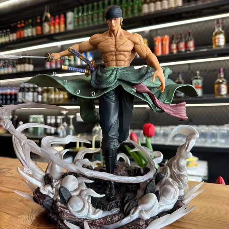 

Anime One Piece 29cm Zoro Japanese Version Of Double Head Carved Straw Hat Group Standing Model Statue Boyfriend Birthday Gift