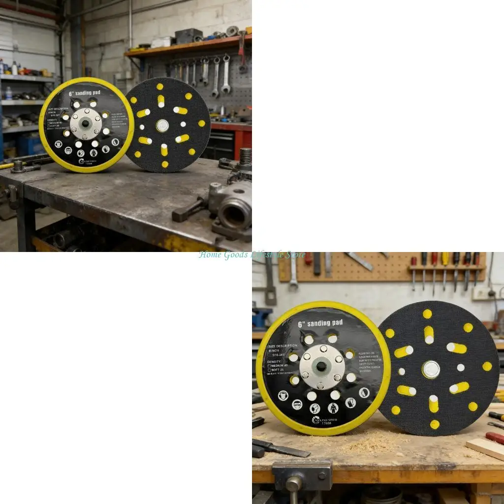 

E74E Professional 6inch Plastic Sanding Disc Plate For BO6030 BO6040 RO1, ES150, ET2, ETS150 Sanders Most 12000RPM
