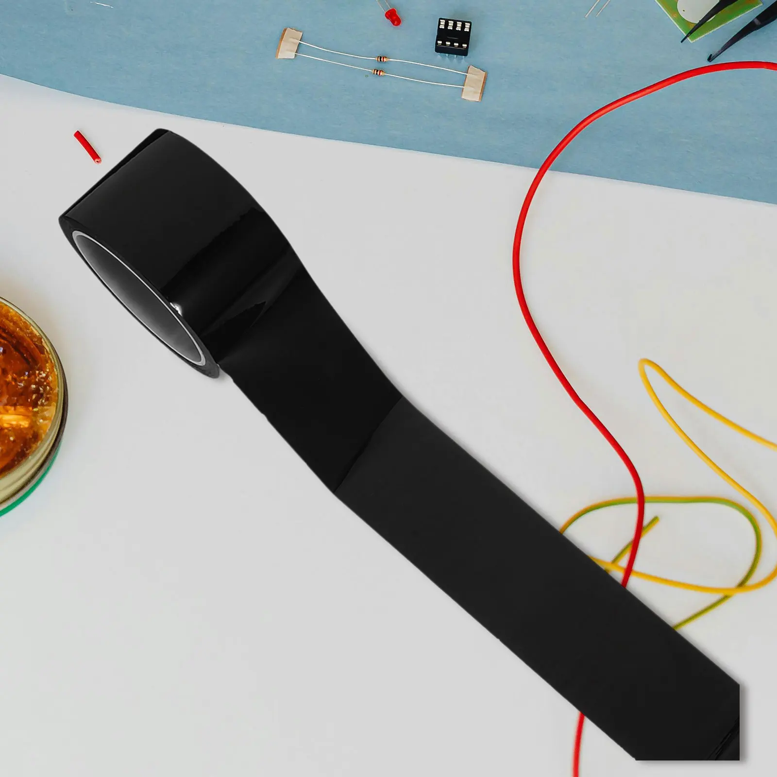 

High Temperature Resistant Shading Tape Black Electrical Single Sided Light Stickers