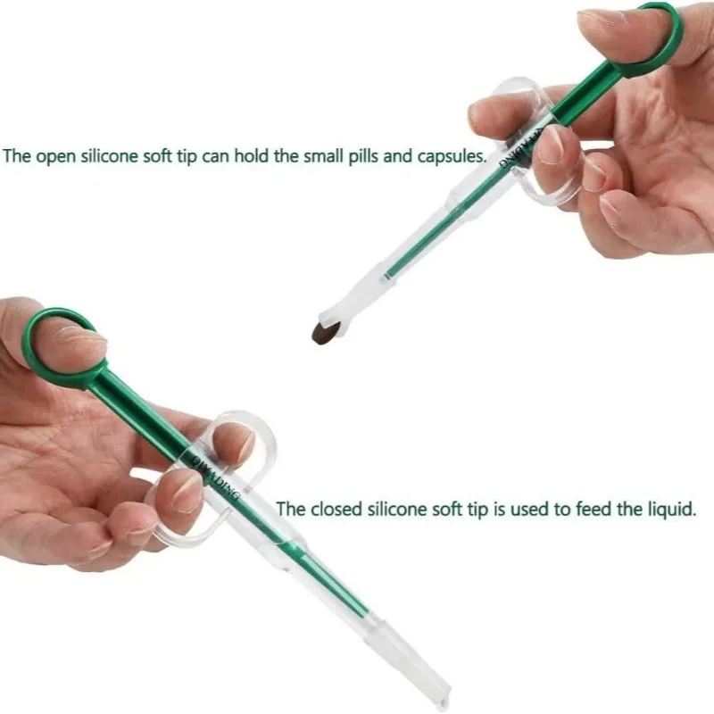 Pet Medicine Feeder Cat Tablet Syringe Feeder Soft Tip Dual Purpose Feeder Cat Pill Shooter Pet Pills Applicator Random Color