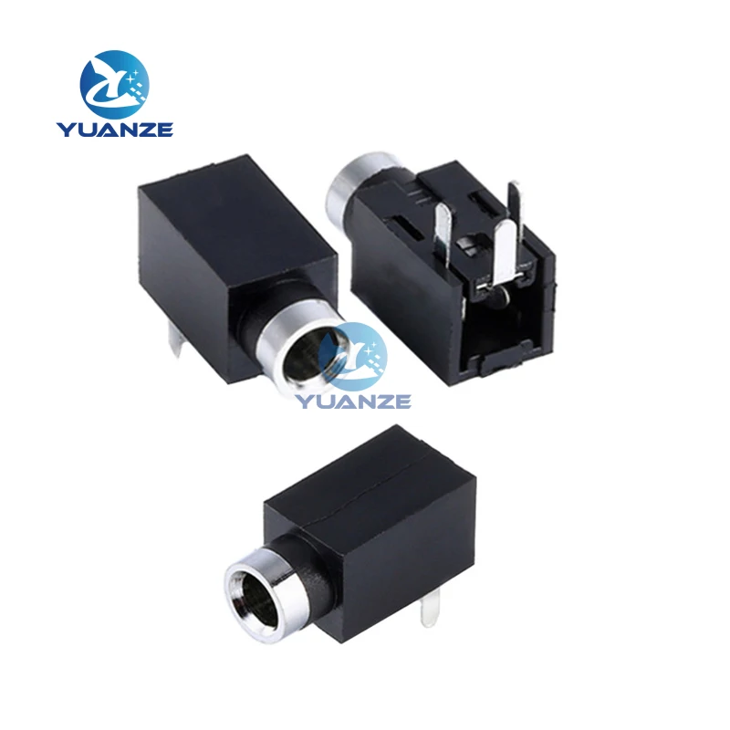 10PCS 2.5 mm Female Audio Connector Diameter 5mm 3 PIN DIP Headphone Jack socket PJ210 PJ-210A/2F01 2.5MM Audio socket