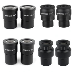 2 sztuk WF10X WF15X WF20X WF25X WF30X okular szerokokątny do lornetki Trinocular mikroskop Stereo 30MM interfejs instalacyjny