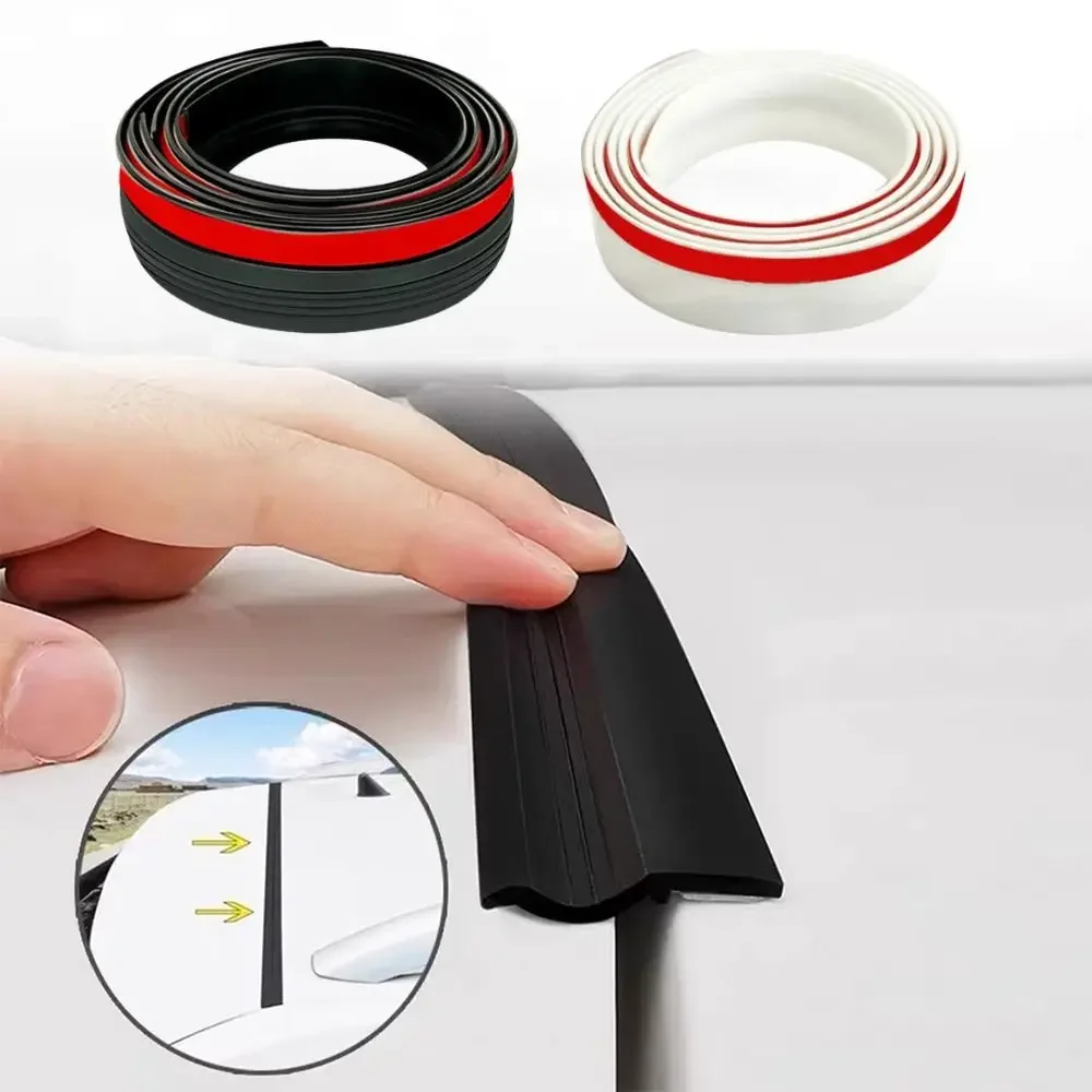 Car Trunk Lid Gap Filler Adhesive Strip Universal Rubber Trunk Sealants Strip Anti Dust Waterproof For SUV Hatchback Amagi