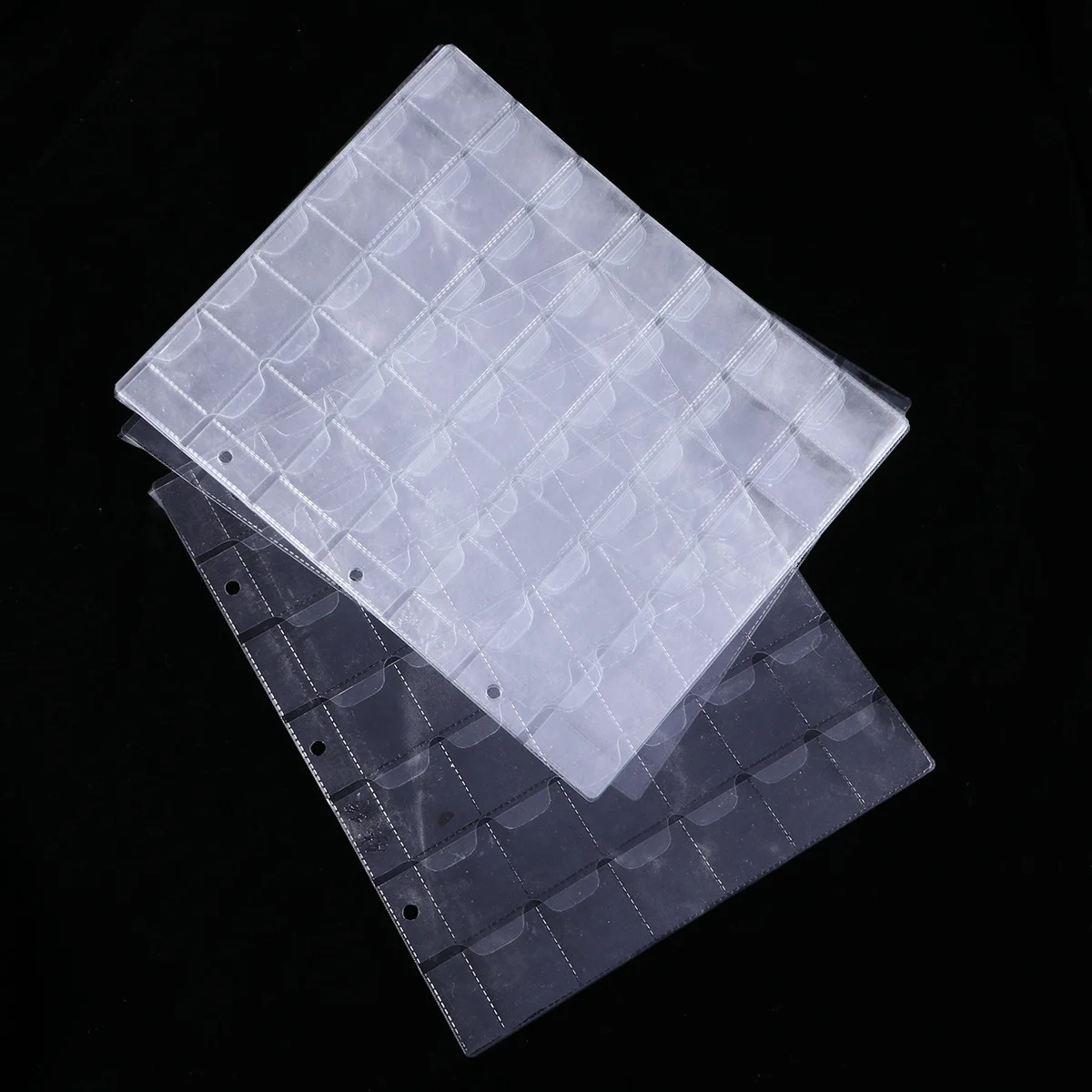 

10Pcs Coin Holder Classic 30 Pockets Coin Collection Pages Album Storage Bag for Currency Stamps Collectors Coins Albums