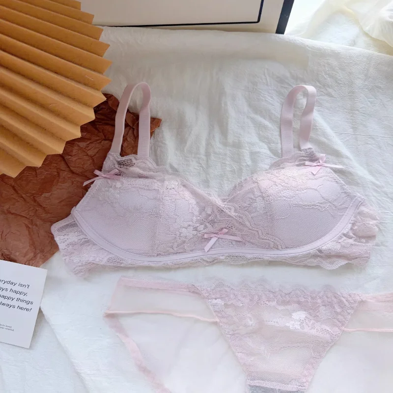 

Женский комплект кружевного белья: сексуальный бюстгальтер пуш-ап с эффектом поддержки и предотвращения провисания для небольшой груди, комфортный, дышащий, для повседневного использования.