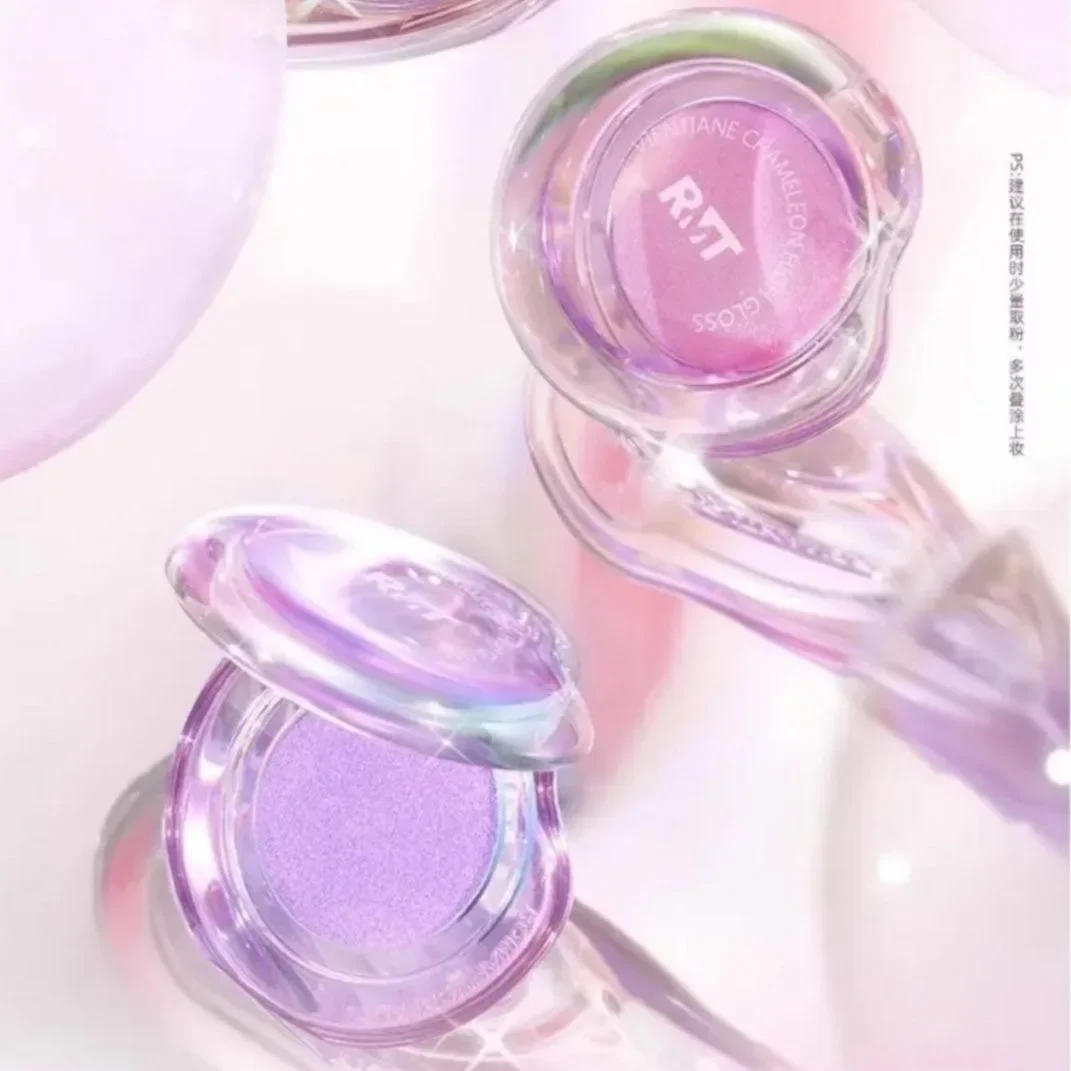 لوحة ظلال عيون من الحرباء، بودرة تجميل رومانسية، تفتيح اللؤلؤ للجسم والوجه، لمعان عالي