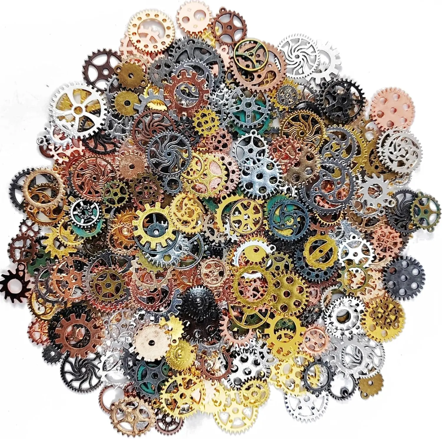 50g antike Steampunk-Ausrüstung Zubehör Dekor DIY Metall Anhänger Charms für DIY Halskette Armband Handwerk Schmuckherstellung Dekor