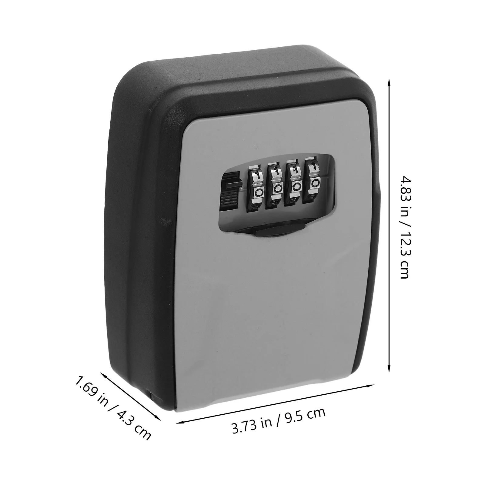 جدار جبل معدن مقاوم للماء اقفال الصناديق الرئيسية 4 أرقام المنزل المرآب حديقة الأمن مزيج مفتاح حارس التخزين الآمن #3