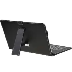10 Inch and 10.1 Inch Keyboard Leather Cover Case Casual Solid For Waterproof Drop Resistance Type-C Port Keyboard for Tablet Pc