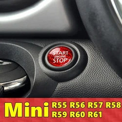 Carbon Fibre Car Protective Engine Start Button Cover Stop Switch For Mini Cooper F54 F55 F56 F57 F60 R50 R52 R53 R55 R56 R57