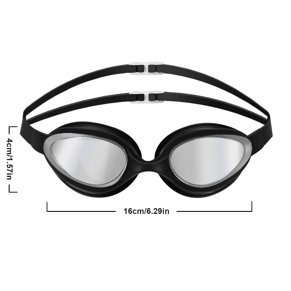 Swimming Goggles Professional Adult Electroplating Anti-Fog High-Definition Swim Goggles 100% UV Protection No Leaking for Adult