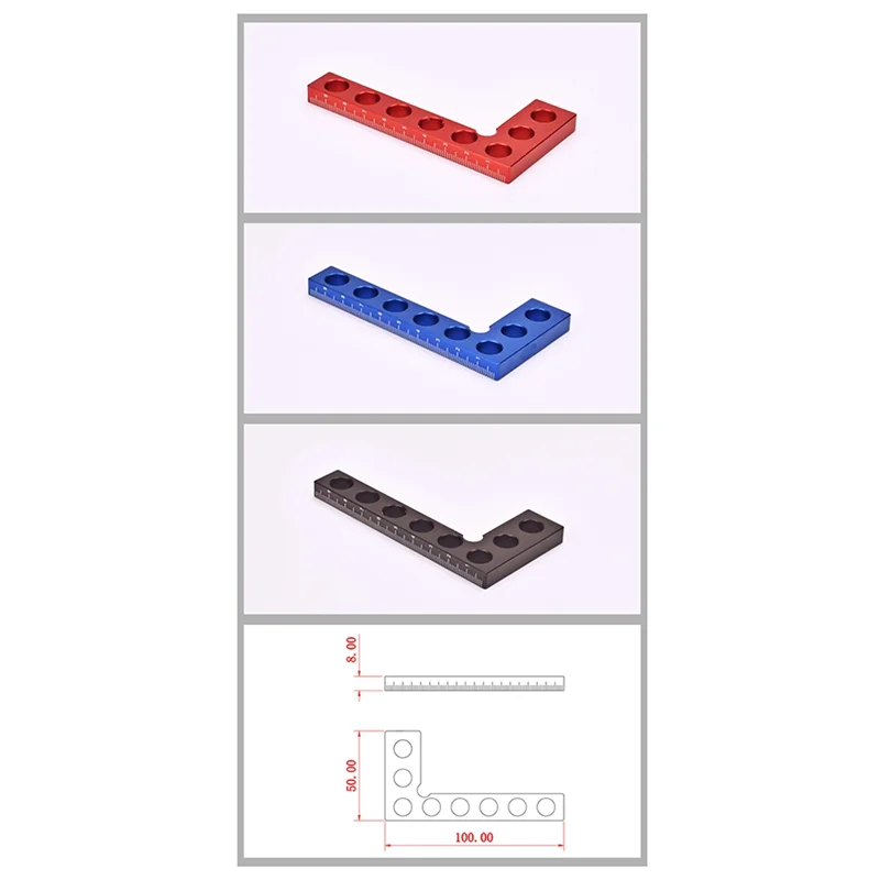 

AA86 Aluminum Alloy Height Ruler 90 Degree Right Angle Ruler Measuring Tool Marking Ruler Angle Ruler Woodworking Tools