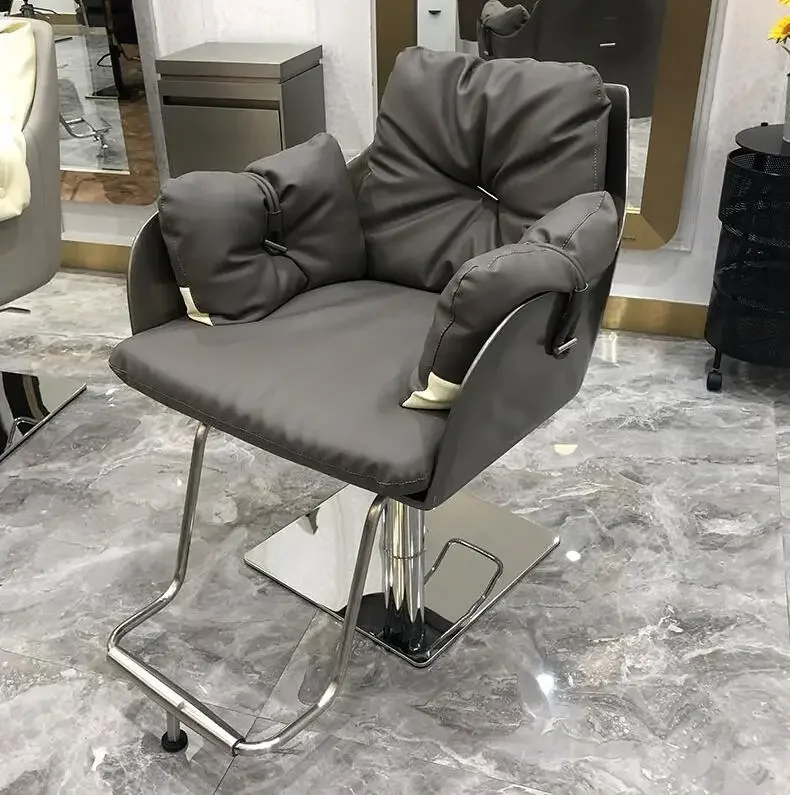 

Internet celebrity hair salon chair can be reclined high-end barbershop hair salon special high-end disc lift rotating hair cutt