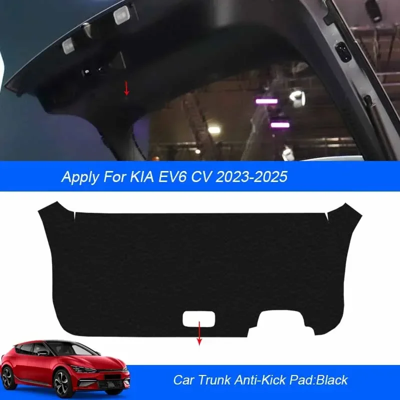

Для KIA Sportage NQ5 EV6 CV 2022-2025 автомобильные коврики из искусственной кожи, противоударная подушка багажника, пылезащитная защита, наклейка на заднюю дверь