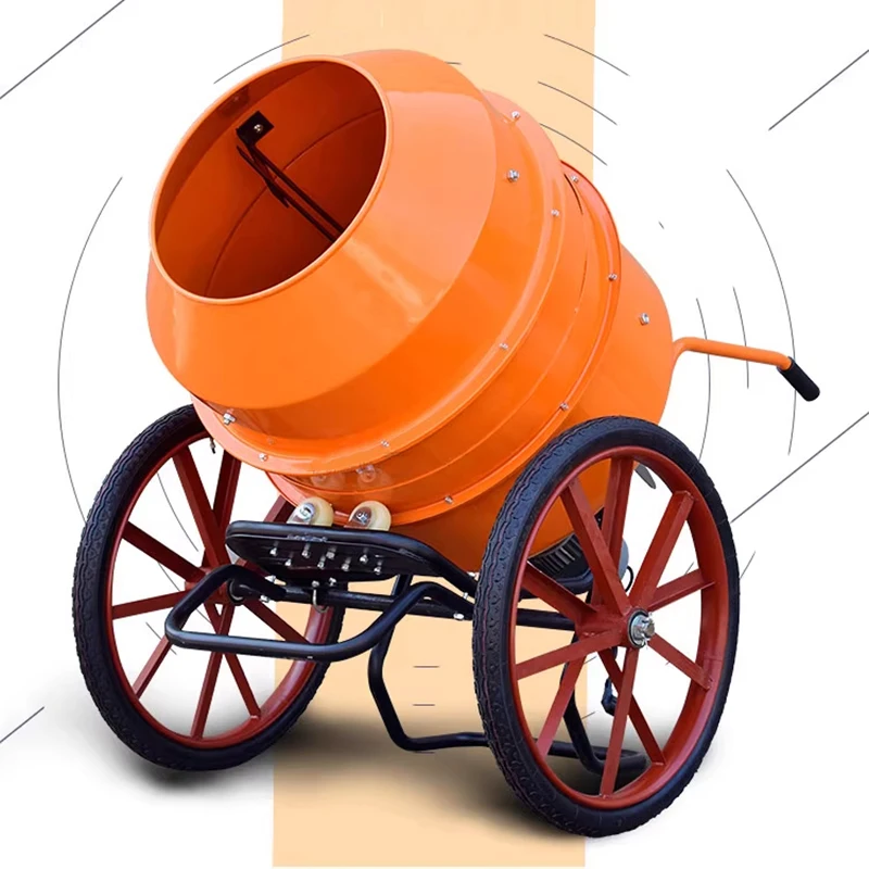 Concrete Mixer | Small, Portable, Home-Use Construction Drum Mixer | Sand, Gravel, Feed, Mortar, and Cement Mixer(Customized)