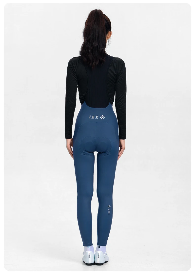 INBIKE Herbst Winter Neuer Stil Damen Fleece-Trägerhose Hochgeschnittene Warme Langstrecken-Radhose – Detail 13