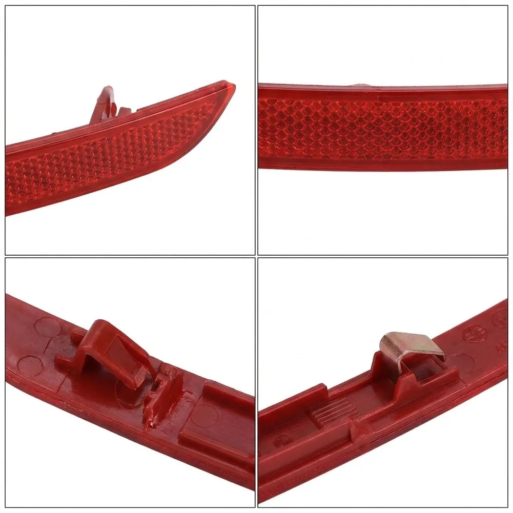 Red ABS Rear Bumper Reflector Kit for Fiat For 500X 2014-2023 Direct Fit No Modification Needed 51941876 51941875