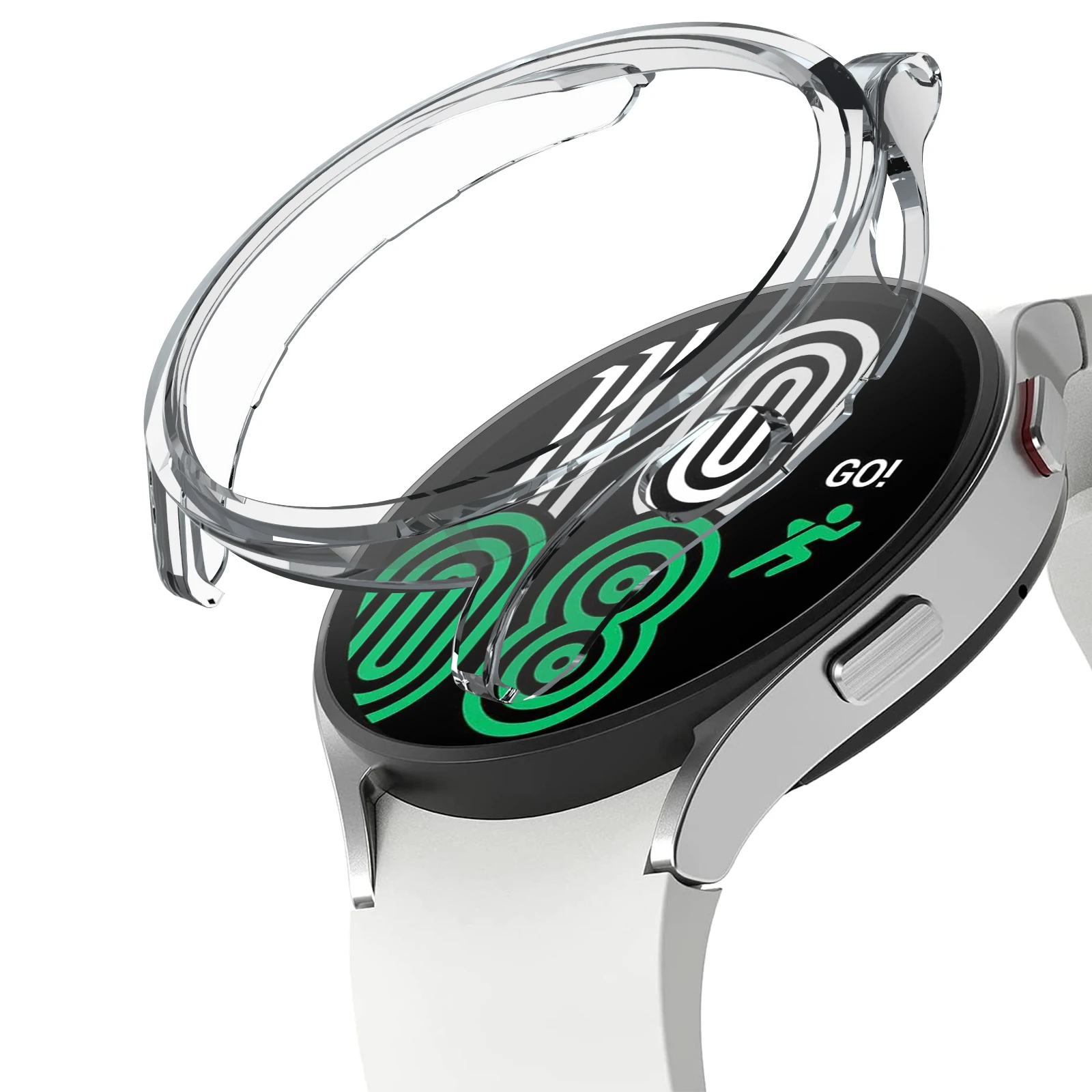 サムスンギャラクシーウォッチ用ウォッチカバーとフィルム,スクリーンプロテクター,保護ケース,6, 5,4,40mm,1セットあたり3個