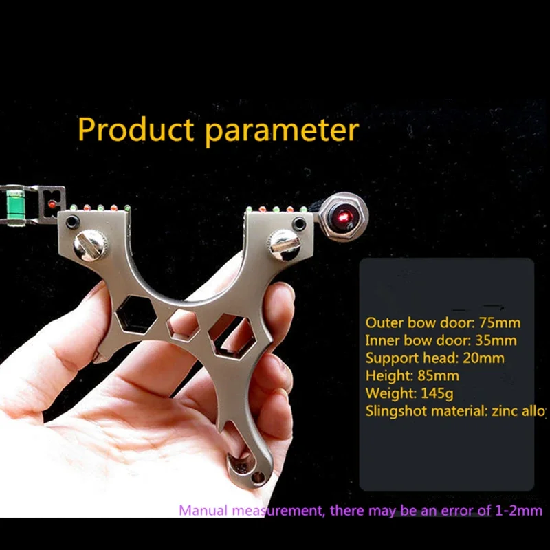 Fronde multifonctionnelle en métal, SlTrinity Shots, Laser, Fronde de visée à pression rapide, Accessoires de tir et de chasse iniques en plein air