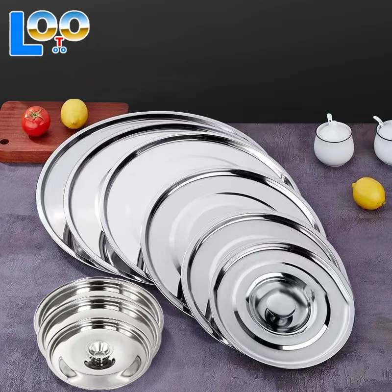 10-26 см круглая крышка для кастрюли, утолщенная крышка для кастрюли из нержавеющей стали, сменная крышка, универсальная кухонная крышка для еды, кухонные принадлежности
