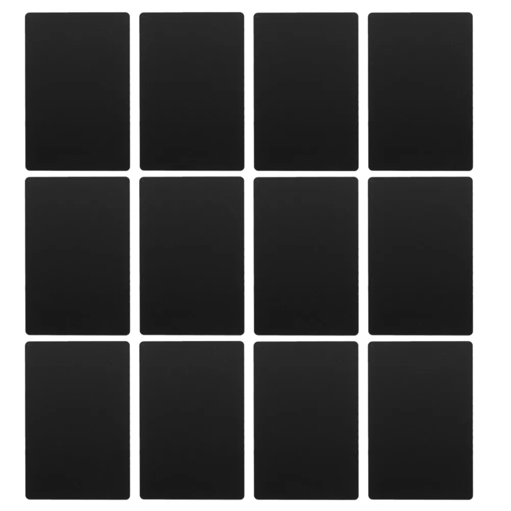 

100Pcs Blank Metal Business Cards Aluminum Sheet for Printing Engraved Name Plate DIY Metal Card Smooth Edge Portable Convenient