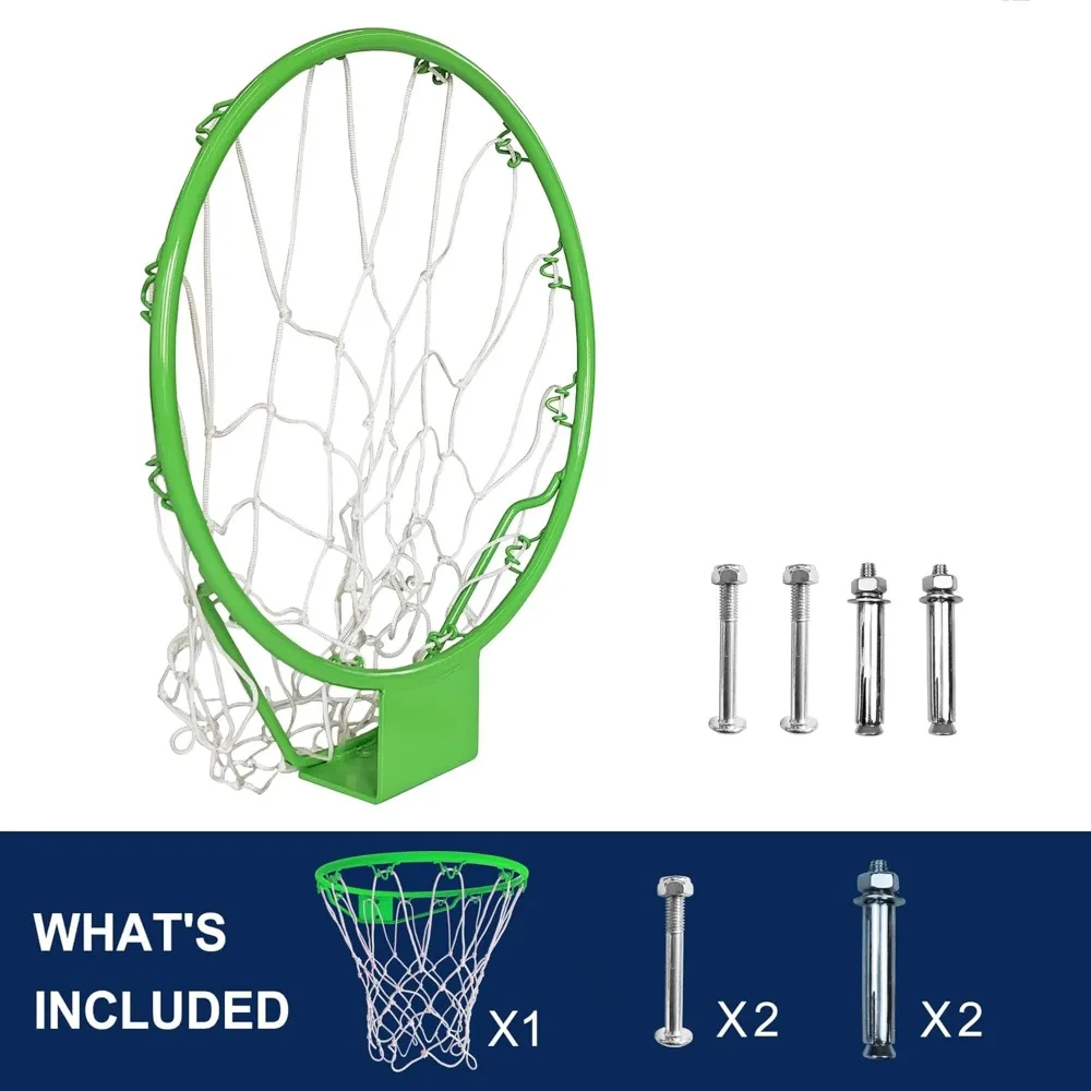 بديل حافة كرة السلة بفتحتين للترامبولين بطول 14 قدمًا/16 قدمًا وحامل على الحائط، ملحقات رياضية خارجية #4