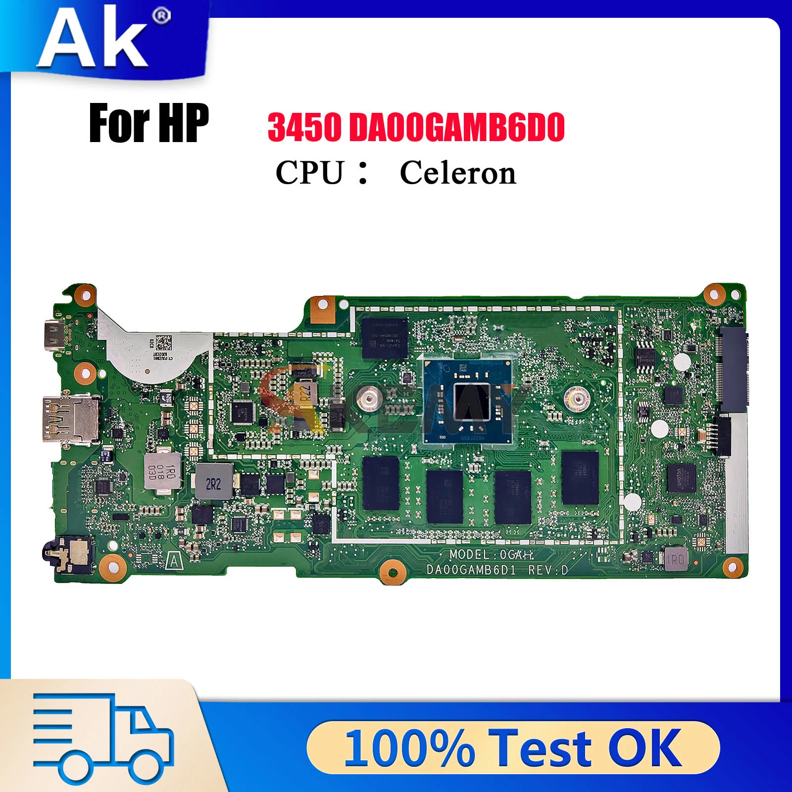 

DA00GAMB6D0 For HP Chromebook 14 G6 Laptop Motherboard L90424-001 With N4020 CPU Tested OK