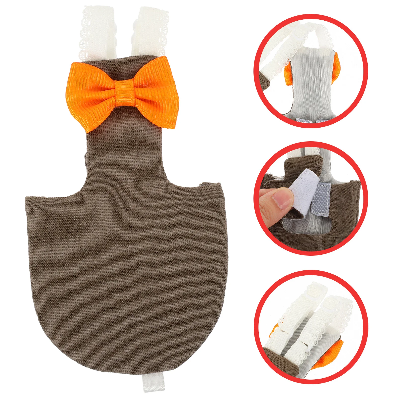 

Lightweight Parrot Diaper Washable Safe Reusable Bird Diapers for Lovebirds Small Bird Diaper Nappy with Beautiful Bow