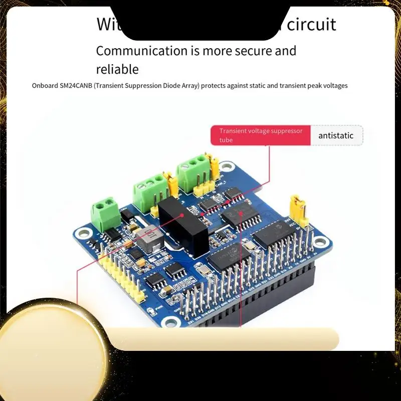 

Для Raspberry Pi 2CH изолированная шляпа расширения CAN MCP2515 7-36 В для серии Raspberry Pi/Jetson Nano