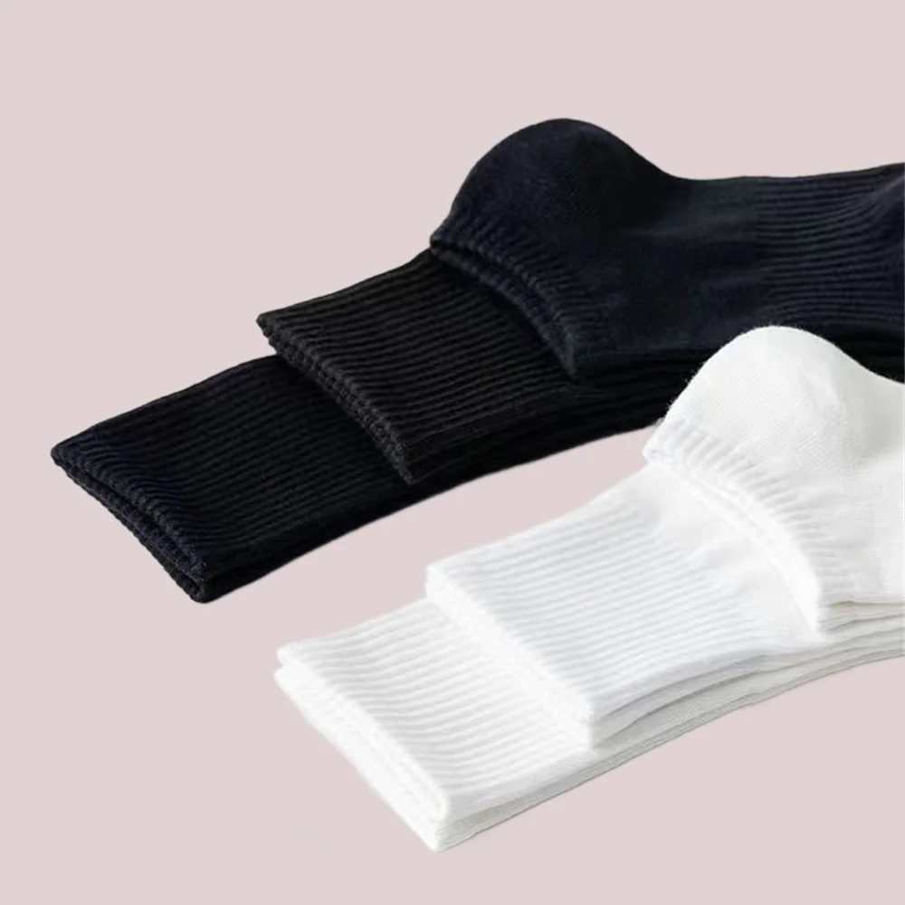 4/8 Pairs Classic High Quality Men's Ankle Socks Business Short Cotton Low Tube Socks Fashion Soft Breathable Women Boat Socks