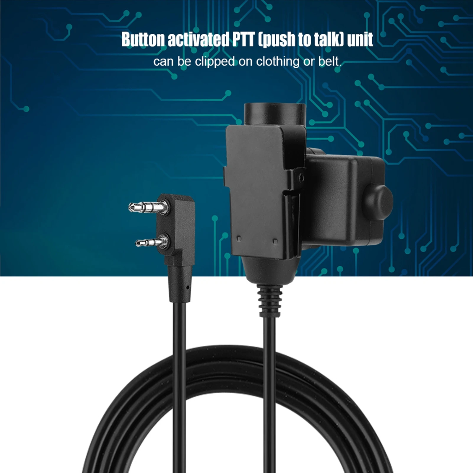 PTT Cable Tactical Headset Cable U94 Cable U94 Headset Cable  Tactical Noise Reduce Headsets U94 PTT Cable for BAOFENG UV5R