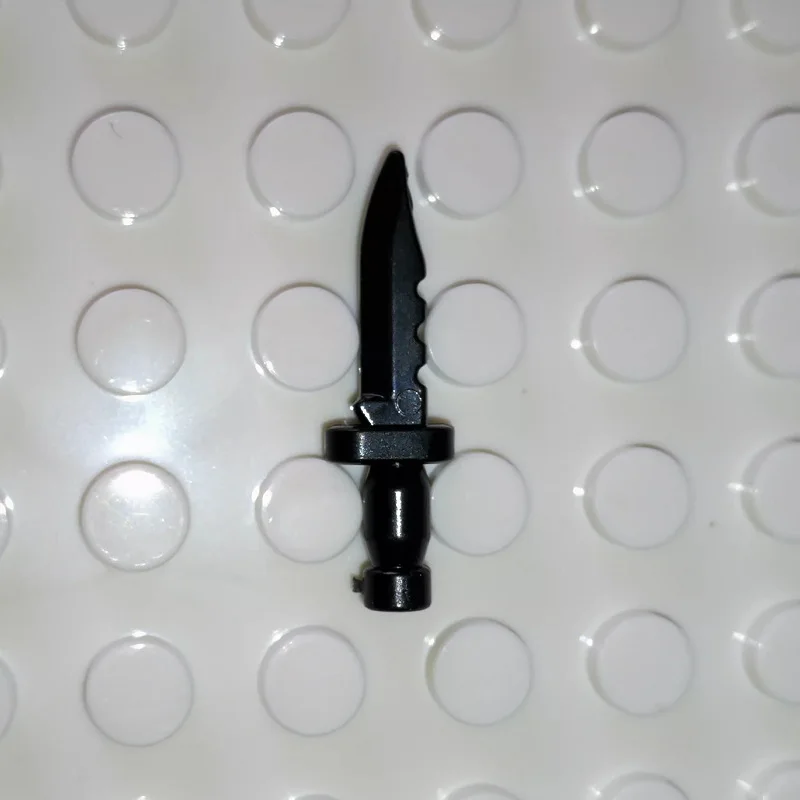 Ensemble de figurines militaires, 5 pièces, armes froides, couteau, faucille, hache, soldat, bloc de construction de l'armée MOC, briques, pièces de jouets