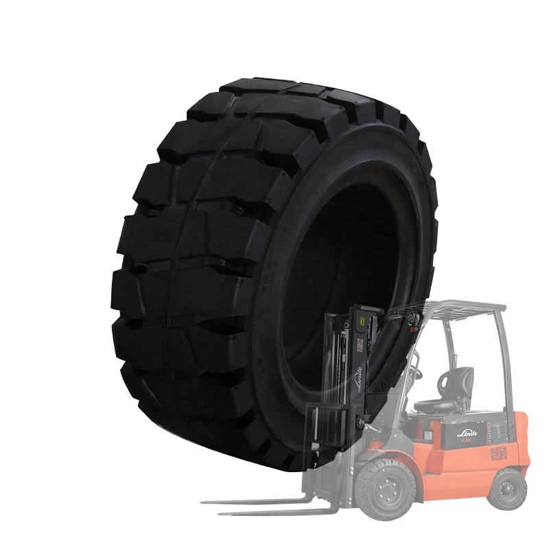 Factory Direct Hebei Made H Series 600-9 Black Solid Radial Tire Sweeper Silent Steering Wheel Replacement/Repair Brand New