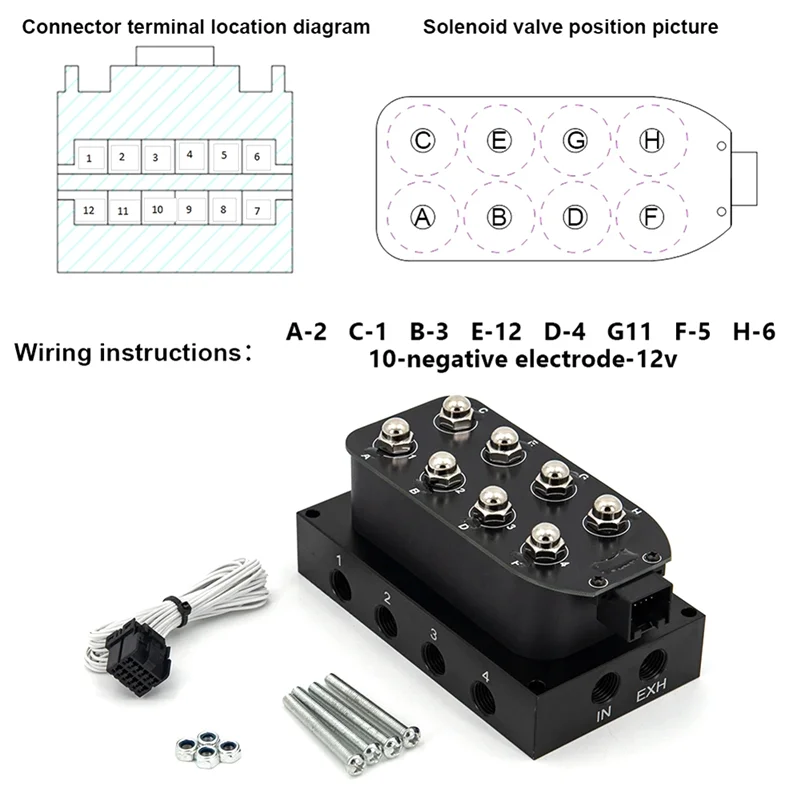 

Durable-Air Ride Suspension Manifold Valve Solenoid Valve 1/4 1/8Inch NPT Fast Air Bag Control Fbss VU4 (0-300Psi) Easy Install